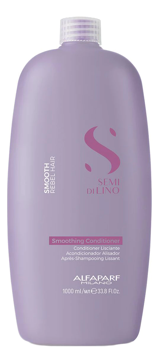 Alfaparf Milano Разглаживающий кондиционер для непослушных волос Semi Di Lino Smooth Smoothing Conditioner Кондиционер 1000ml