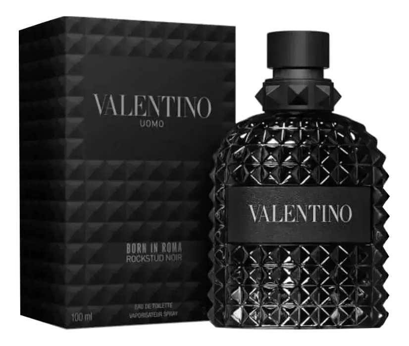 Uomo Born In Roma Rockstud Noir Valentino